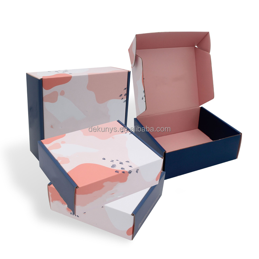 Corrugated Paper Flat Packed Custom Mailer Boxes Packaging