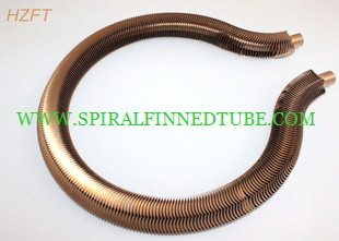 Extruded Copper / Cupronickel Finned Tube Coils For Water Heater Boiler