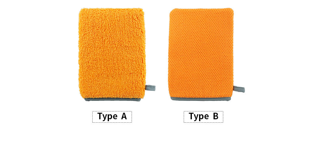 Effective Cleaning Orange Car Clay Mitt For Car Washing And Detailing S M L XL Size