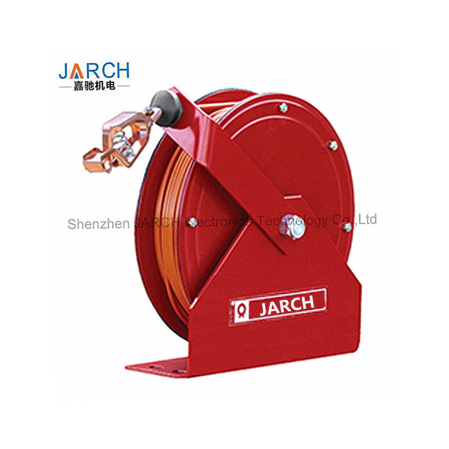 100ft. Spring Retractable Grounding Reels,Industrial-Duty / Heavy-Duty Static Grounding Hose Reels Cable