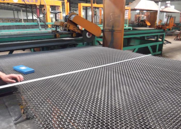 Stable Performance Flat Top Screen Stainless Steel Crimped Wire Mesh