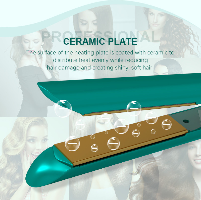 1 Inch Flat Iron Hair Straightener PTC / MCH heater for Salon