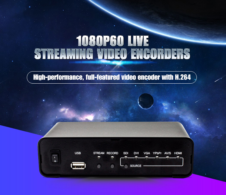 1080P60 Top Video Encoder for Bulk Buying in Beijing Port with YPbPr/S-video/CVBS Inputs
