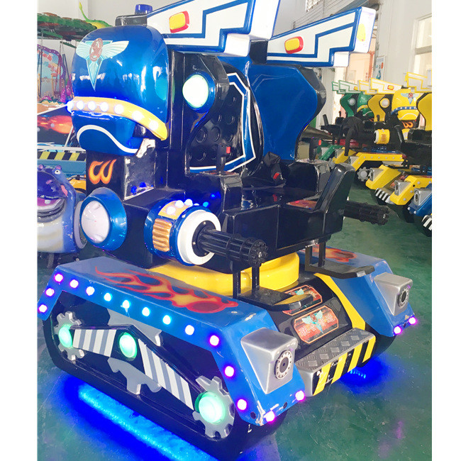 Kiddie battery ride on car amusement park game machine fiberglass material