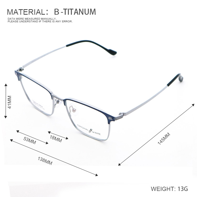 Directly Order Lightweight B Titanium Optical Glasses Frame 66360