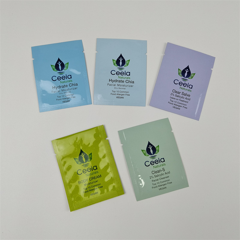 Three Side Seal Foil Pouch Packaging Keep Your 10g Supplement Power Sample Packets