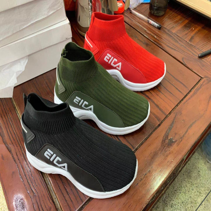 Kid'S Flyknit Shoes Large Size casual and fashion Tricolor red shoes
