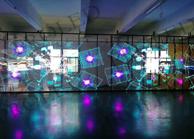 Commercial Center Transparent Glass LED Display Easy Transportation For Touring Shows