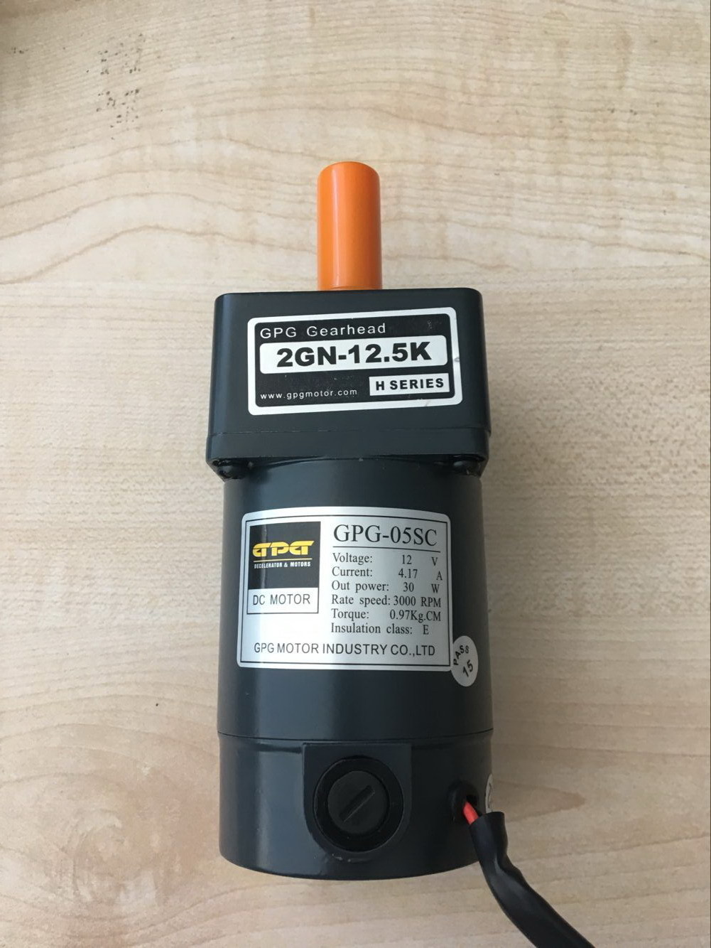 GPG-06SC 2GN30K Small Dc Gear Motor 12V 30W 3000RPM Highly Motivated