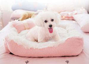 Buy cheap  				Cute Design Fleece Bows Pet Pads Cushion Warm Dog Beds 	         product
