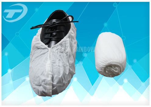Blue Anti - Skid PP Non Woven Sterile Shoe Covers Disposable / Comfortable