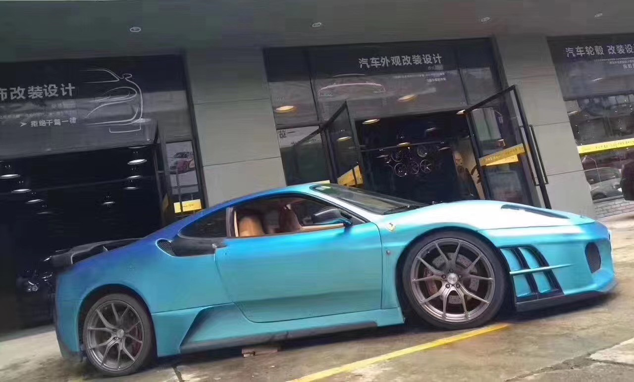 For Ferrari F430 Body Kit F430 Upgraded ASI Style Front and Rear Bumpers Spoiler F430 Carbon Fiber Body Kit