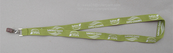 metal card clip polyester lanyards