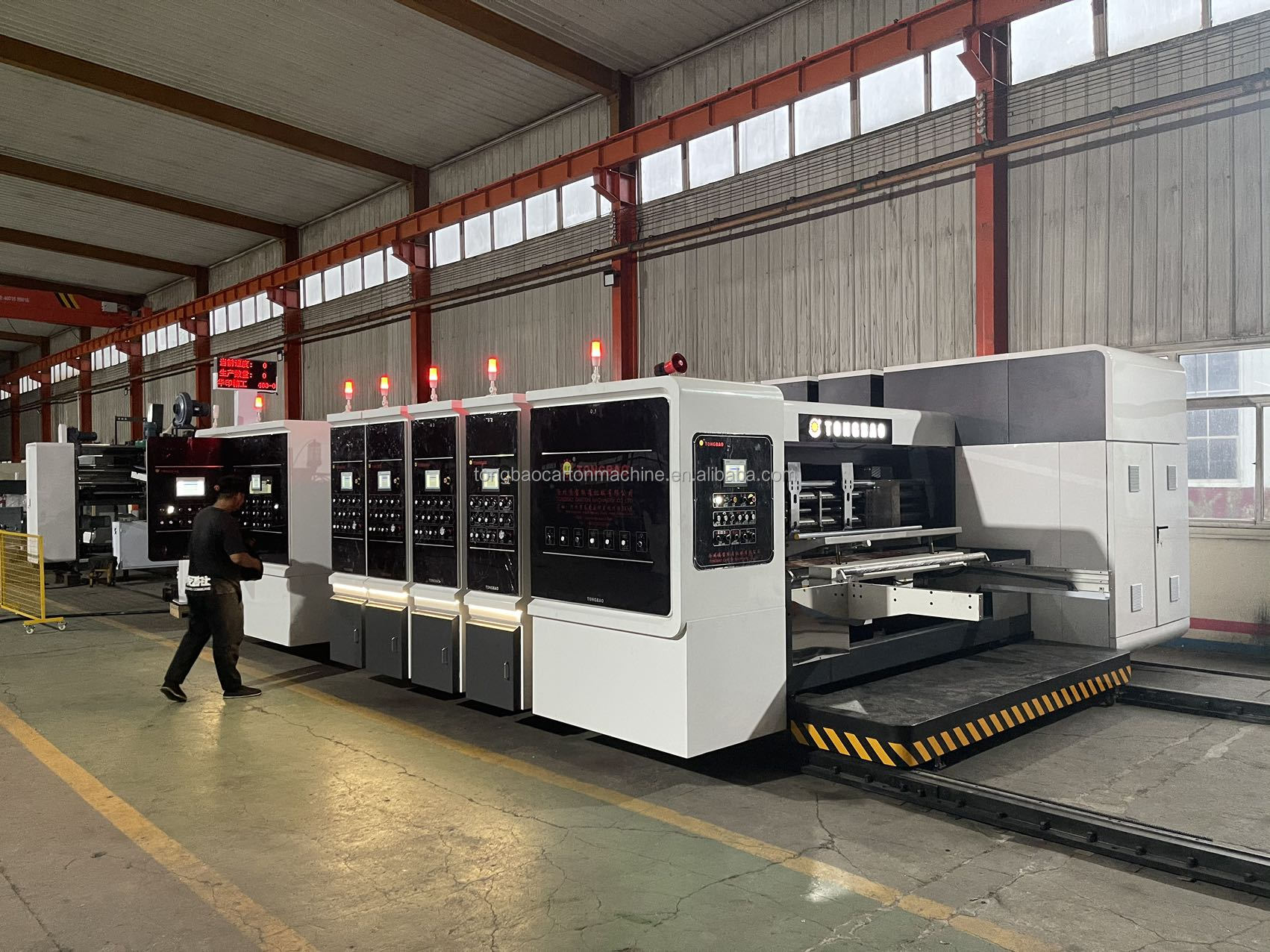 1500mm Printing Folder Gluer Corrugated Cardboard Bundling Line Machine