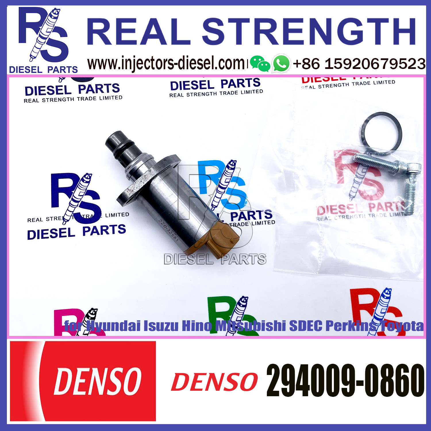 DENSO Suction Control Valve 294009-0860 Applicable to Hyundai Isuzu Hino Mitsubishi SDEC Perkins Toyota