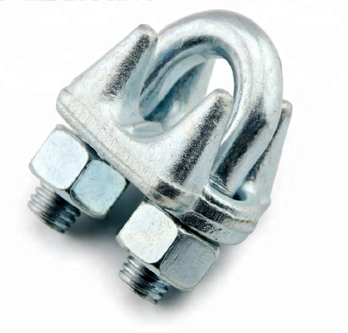 DIN 741 Drop Forged Stainless Steel Wire Rope Clamp For Cable End Connections
