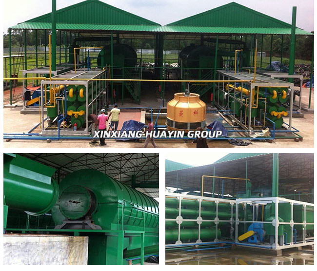 Car Pyrolysis Tyre Recycling Plant In Iran Huayin Direclty Heating