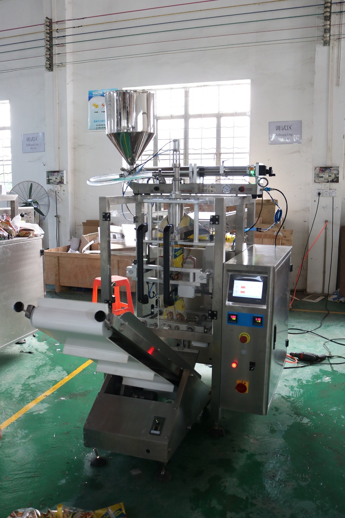 High Speed Automatic Liquid Packaging Machine For Ketchup / Fruit And Tomato Jam 100g 200g