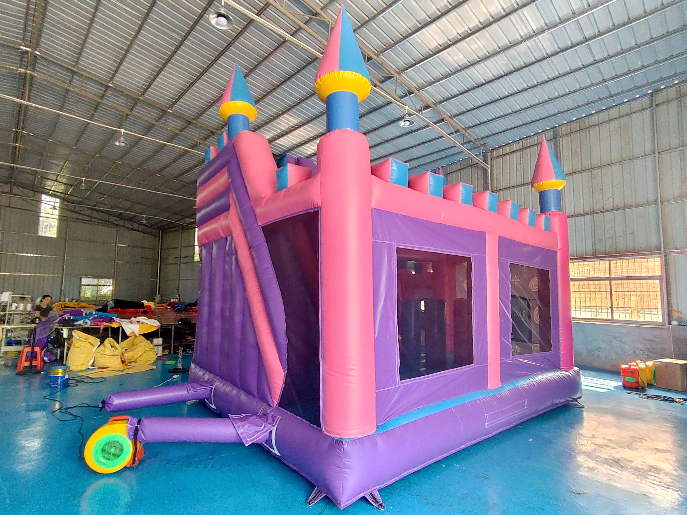 Commercial New Design Inflatable Castle Disney Princess Cartoon Inflatable Bouncy House With Slide Funny Jumping House