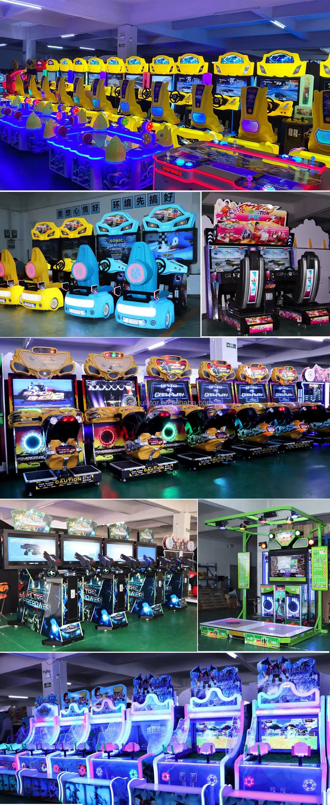 42LCD Double Players Speed Motorcycle Arcade Game Machine Original Design