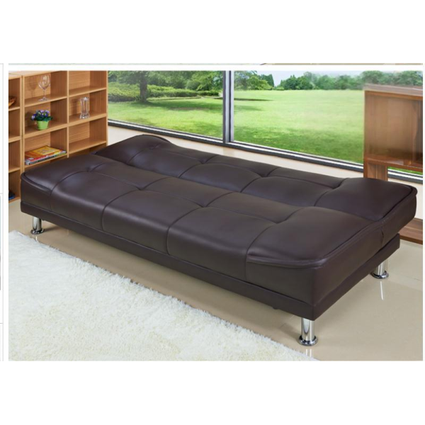 Multi Functional Folding Leather Art Sofa Bed , Apartment Furniture