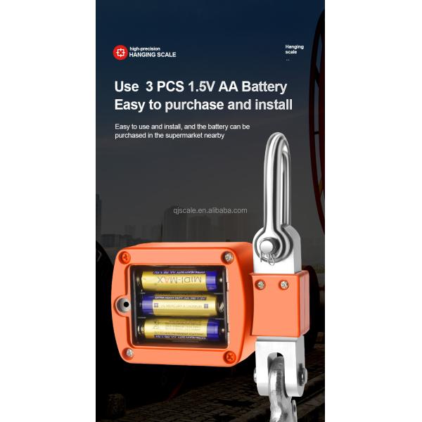 50g Accuracy Electronic Industrial Hanging Scale 300kg Digital Crane Scale with Customized OEM Support