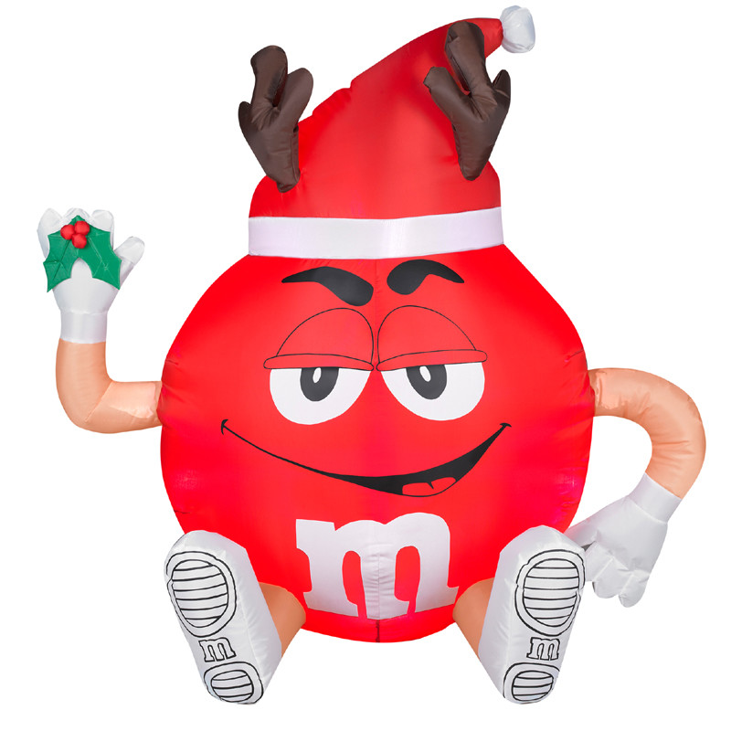 Factory Customized Fabric Christmas Holiday Promotion Inflatable Cartoon Ball for Decoration