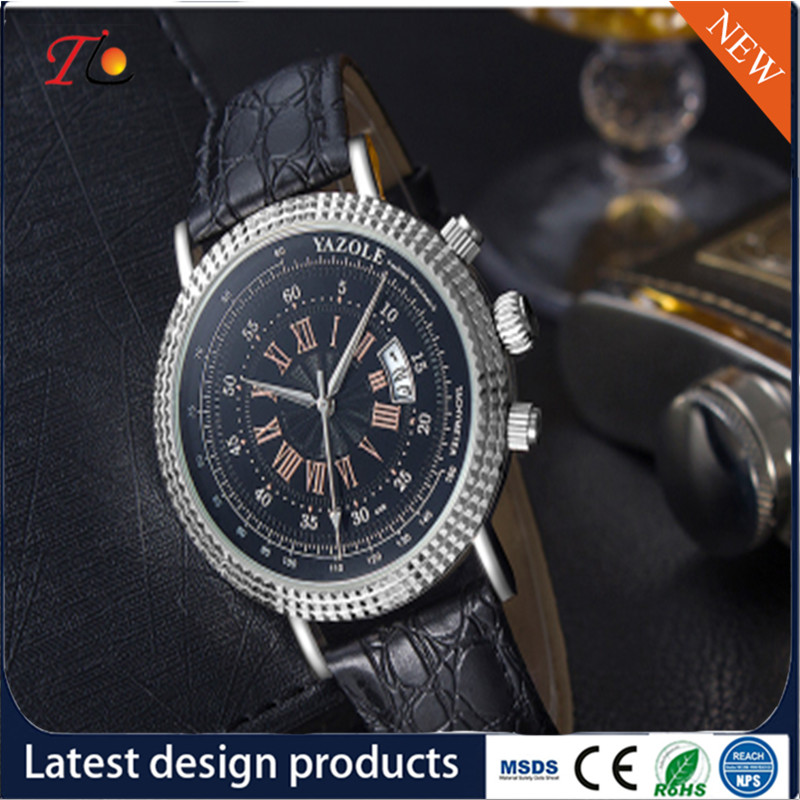 Wholesale PU Leather Watch with Alloy Case and Custom Logo Men's Watch Business Watch Fashion Watch Movement Watch