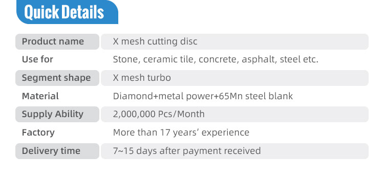 D230MM Protection Teeth Cutting Disc With Hot Press Technology