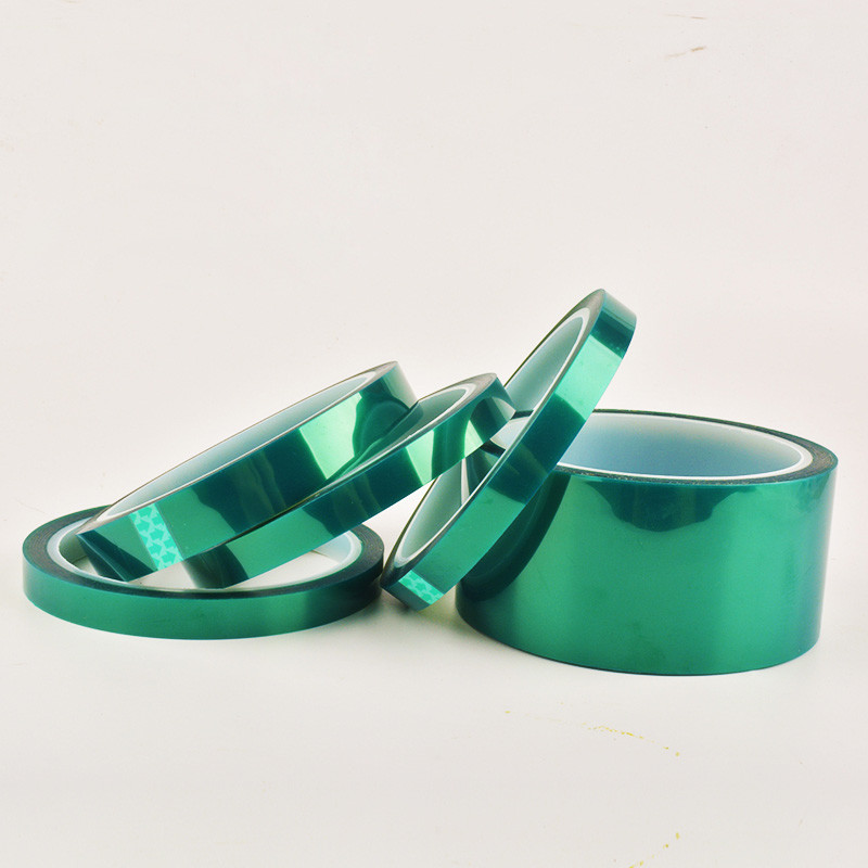 PET Green High Temperature Adhesive Tape Polyester Film Silicone Tape
