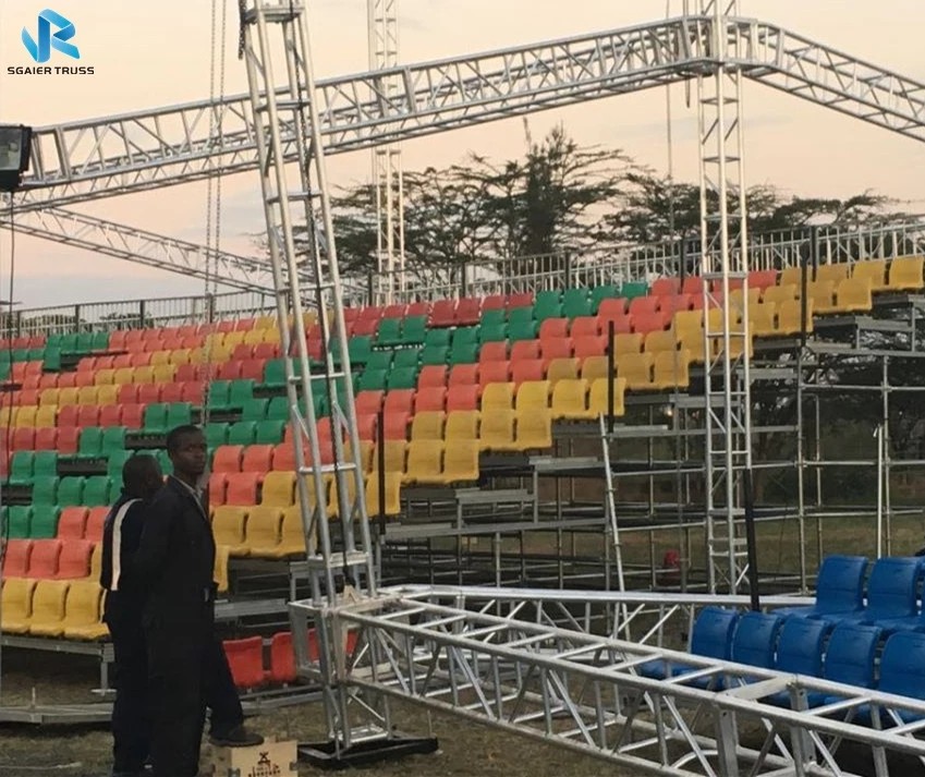 outdoor stadium grandstand permanent grandstand seating with fixed base