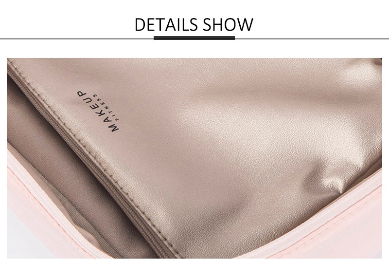 Custom Makeup Brush Organizer Foldable Private Label Pink Brush Cosmetic Bag