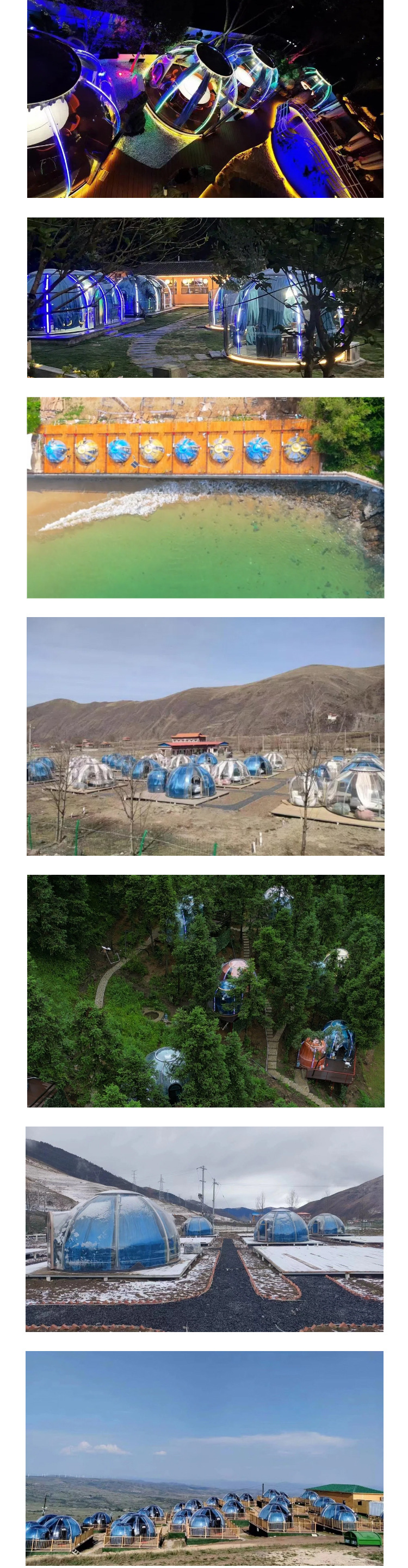 Leisure Facilities Outdoor Restaurant Transparent Bubble Room Star Hotel Homestay Tent Dome