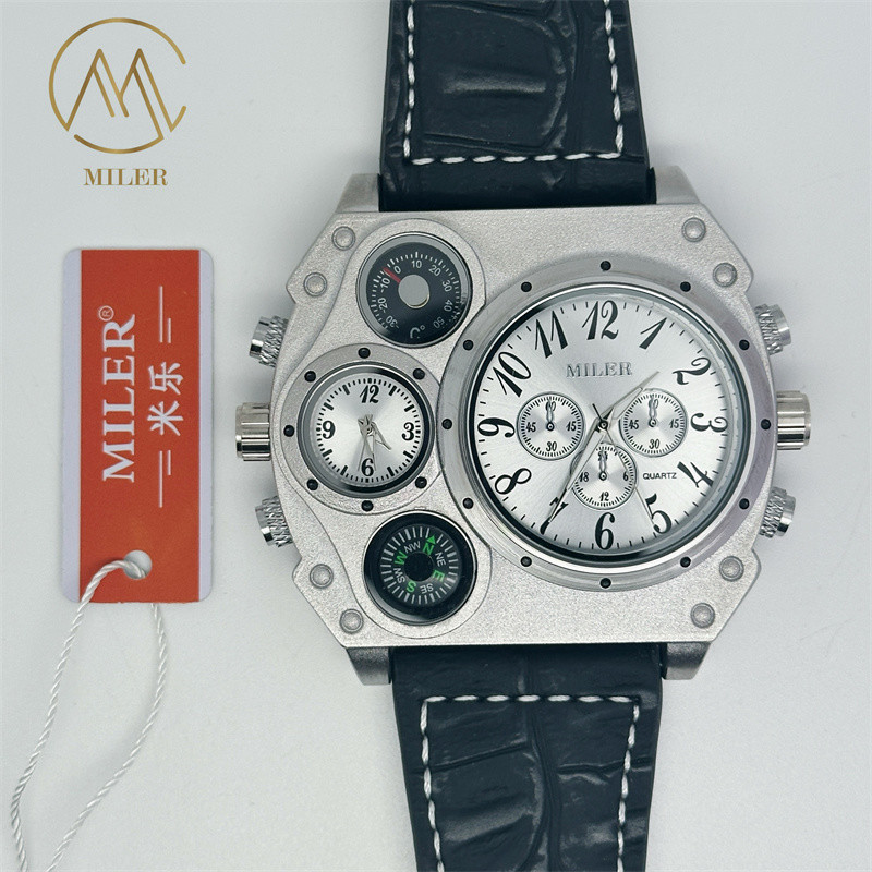 Miler777 Top Brands Men Quartz Watch Luxury Unique Design Multifunction Movement Watch