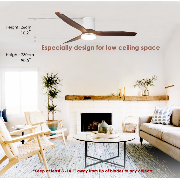 Support Dimmer Yes 1stshine LED Ceiling Fan with DC Motor and Space Saving Design