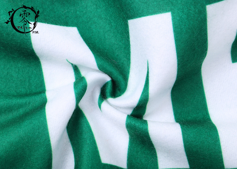 Woven Football Club Sublimation Scarf Custom Soccer Printing Fabric