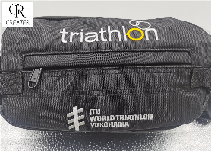 OEM Mens Sport Waist Belt Bag , Waterproof Running Waist Bag With Adjustable Webbing