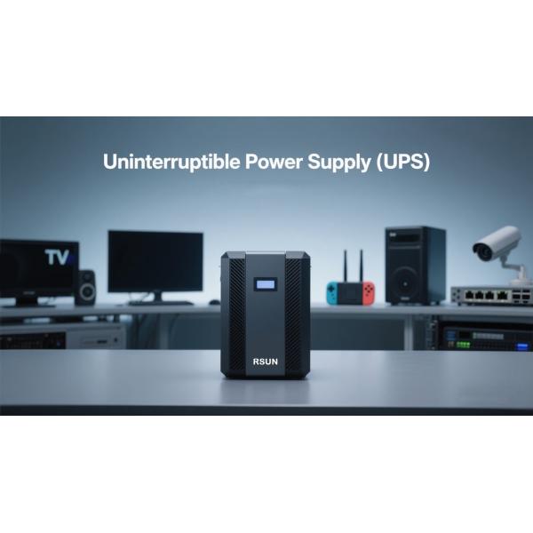 650VA Offline UPS System 390W Line Interactive Standby UPS AVR Bivolt Input UPS LED