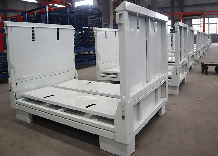 Reusable Steel White Stillage Crate Stacking For Warehouse
