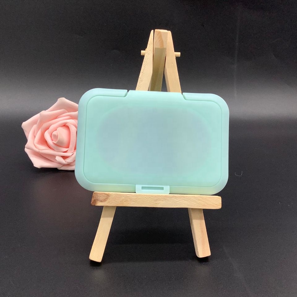 Blue Baby Wet Wipe Lid Cover 100mm ISO9001 Flip Top Cap