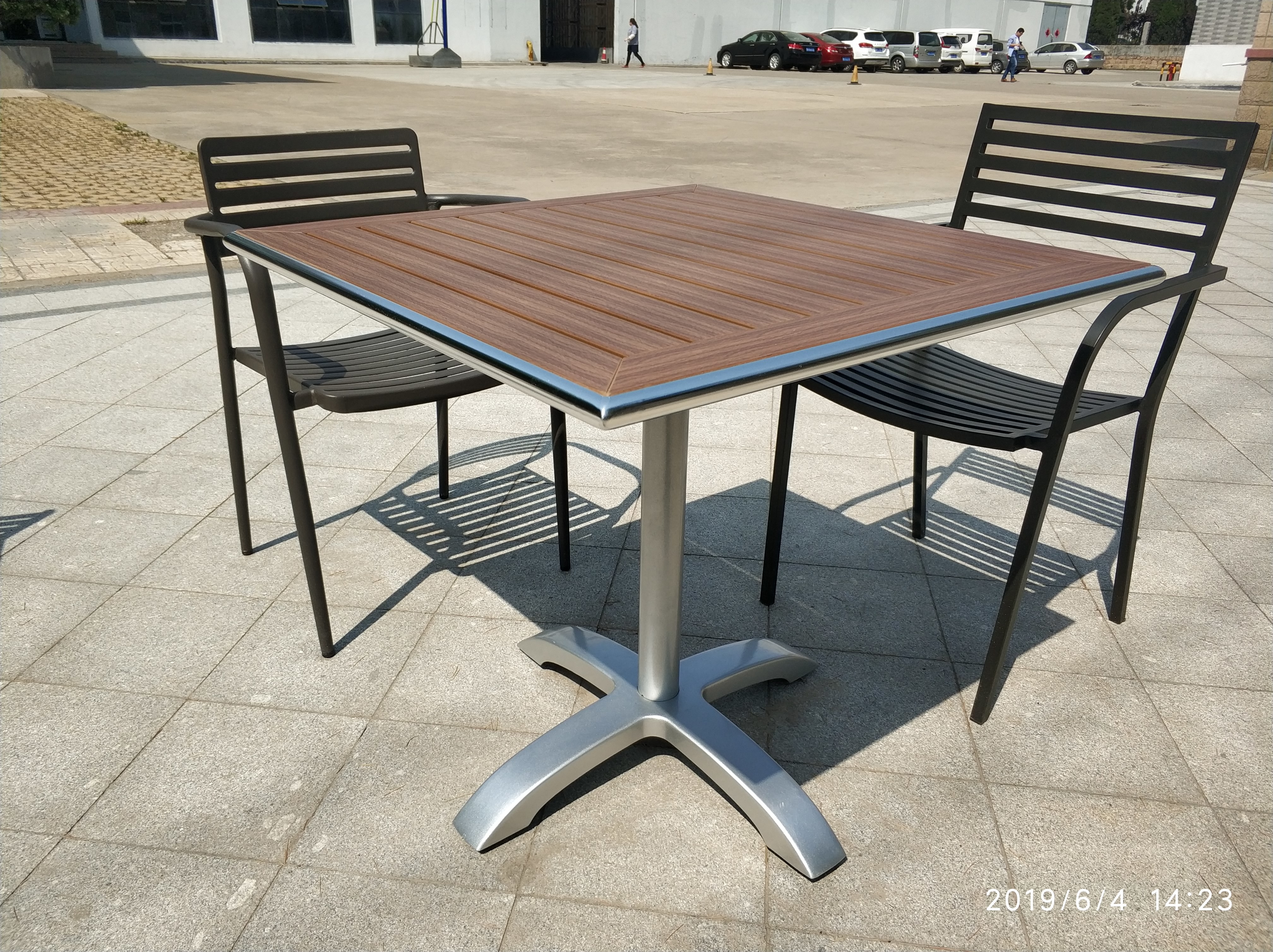 Cross Table base Aluminum Table leg Outdoor Furniture Leisure Table chair
