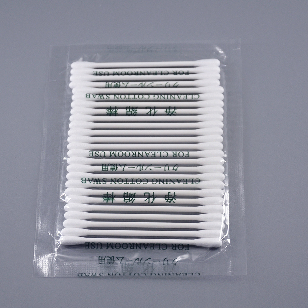 Lint Free Long Fiber Industrial Cleanroom Swabs Absorbent Makeup Cotton Buds