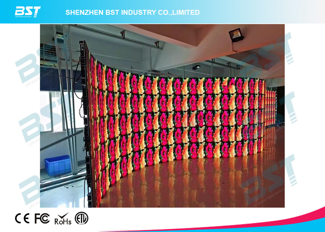 Flexible SMD 3535 Curved Led Screen P10 Outdoor Led Display With High Brightness