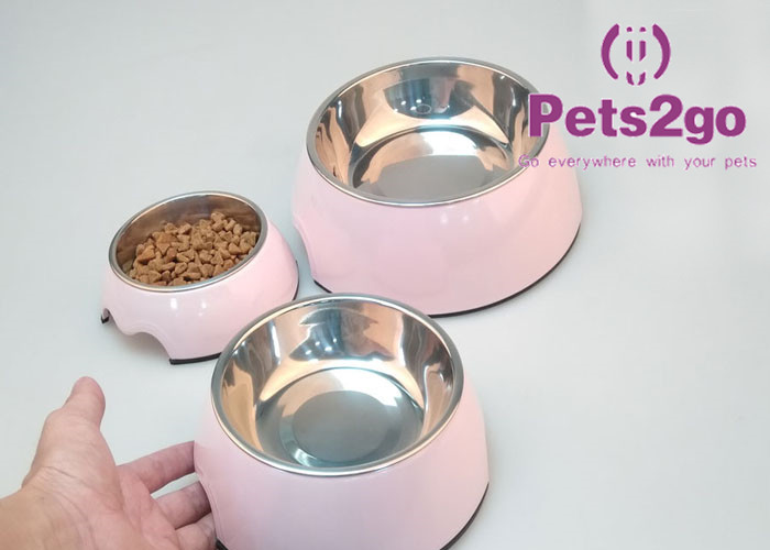 Stainless Steel 350ML 17.5*14*6CM Pet Feeder Bowls