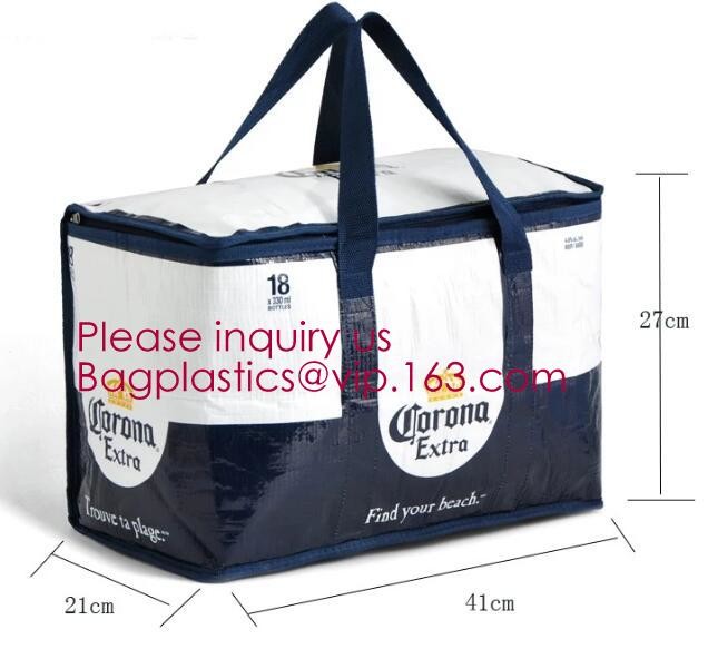 custom bulk waterproof large soft folding food delivery picnic lunch tote grocery cooler bag aluminum foil thermal bags