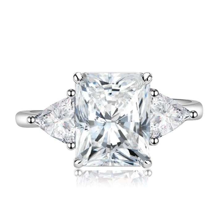 Aquamarine Ring 1/15 ct tw Diamonds Sterling Silver For Women