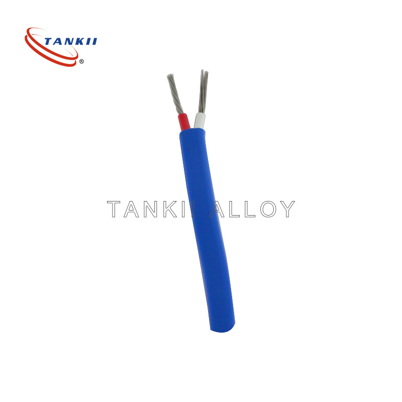 IEC Standard Color Coding Green And White K Type Thermocouple Cable With FEP Insulation 0.5mm Single Conductor