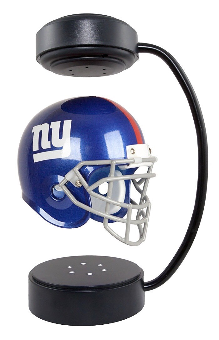 factory wholesale magnetic levitation floating hover helmet display racks with led light