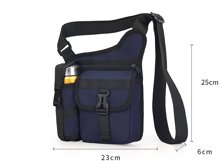 Custom Crossbody Chest Bag With Bottle Holder For Camping Biking Travel Cycling