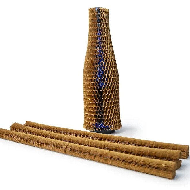 Compostable Honeycomb Packing Paper For Wine Cushioning Wrap Paper Roll